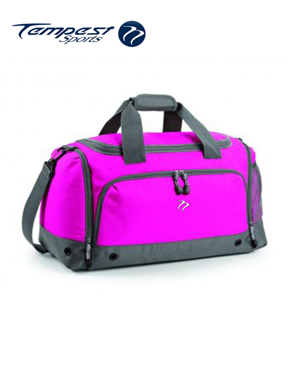 pink holdall bag