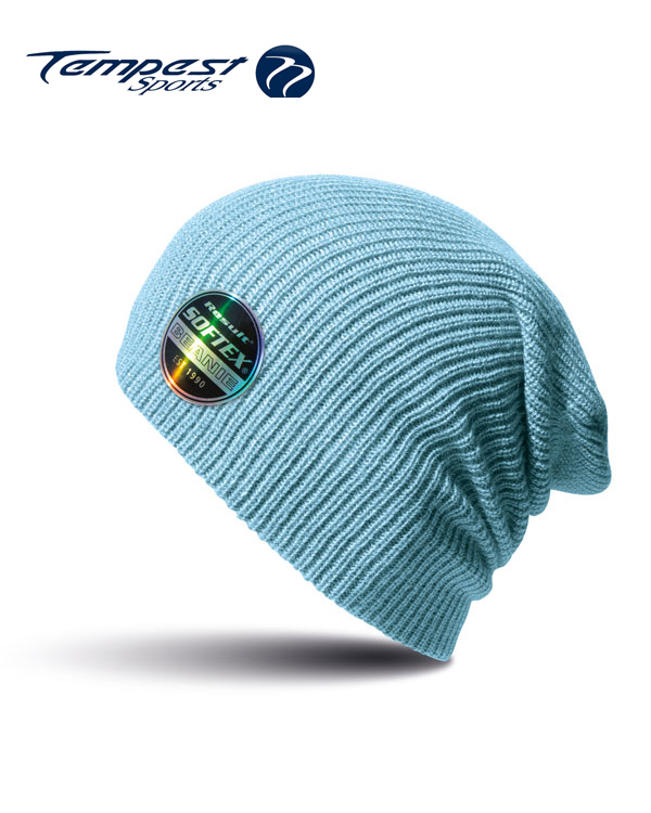 light blue beanie hat