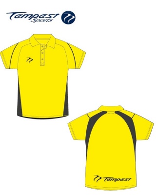 polo shirt yellow black